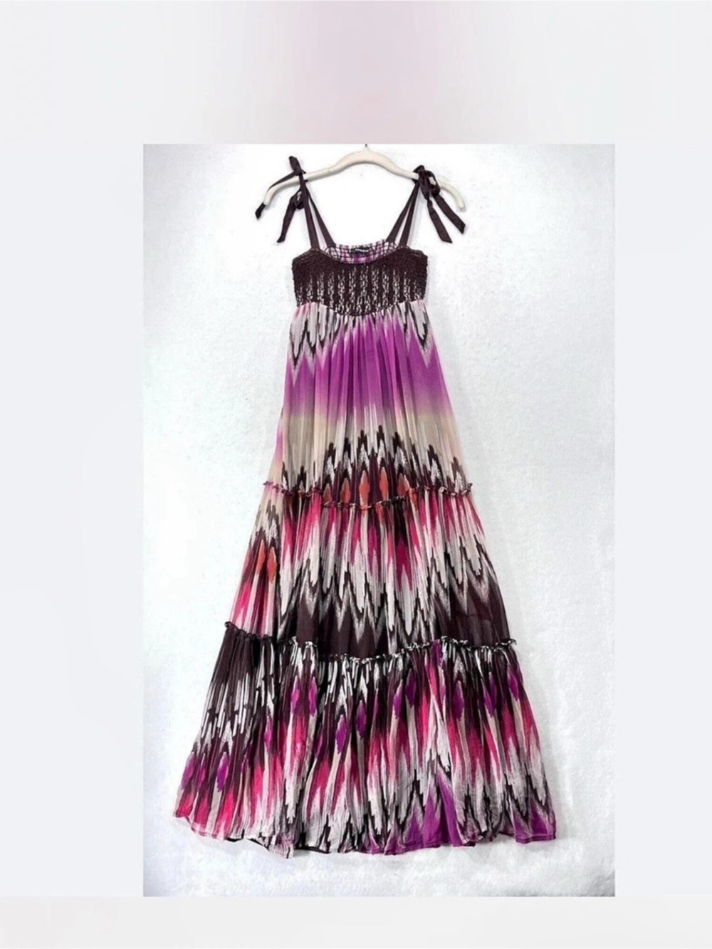 Vintage Bebe Abstract Maxi Dress in